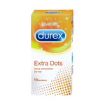 Durex Condoms, Extra Dots- 10 Units