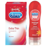 Pleasure Pack (Durex Sensual 200ml, Extra Thin 10 Units)