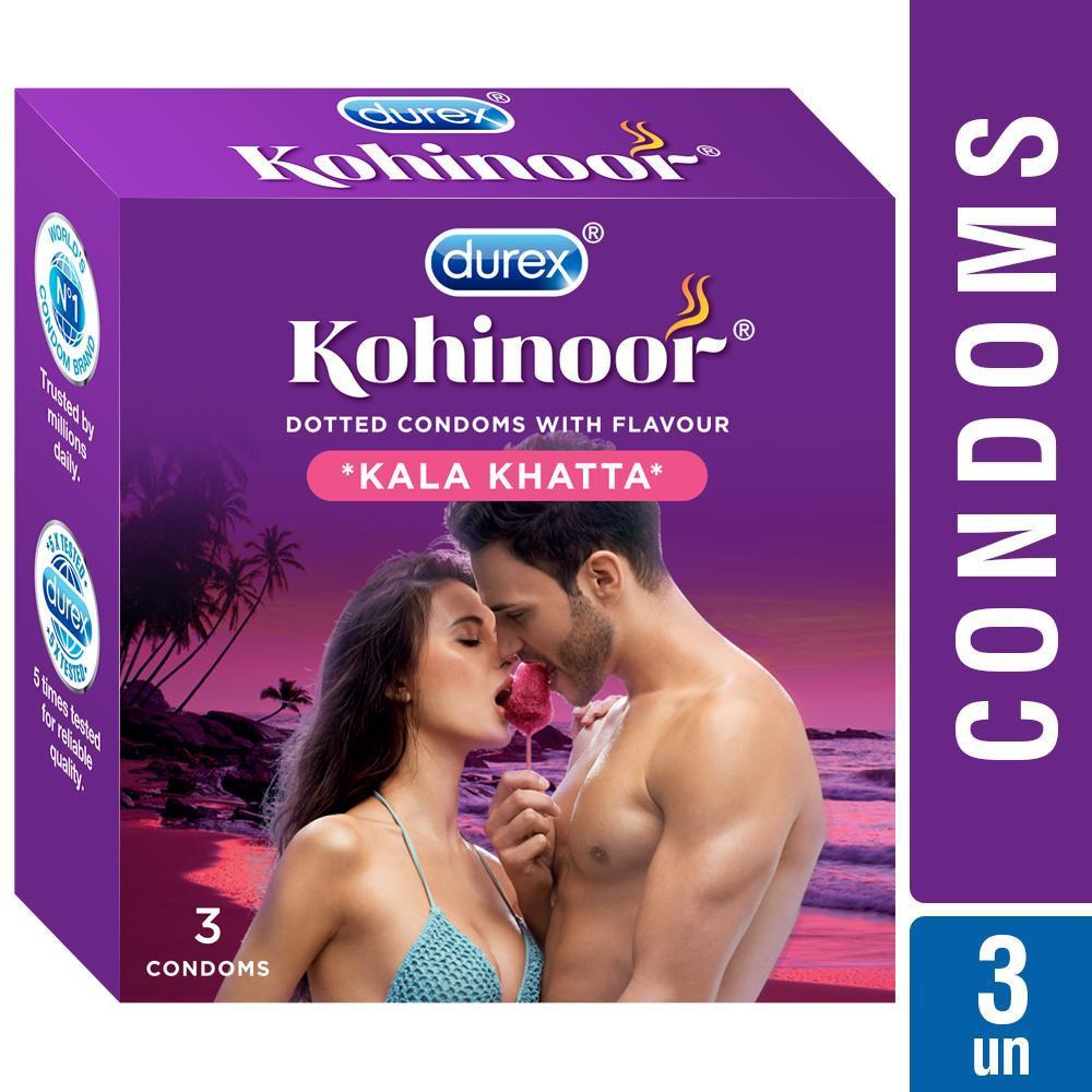 Kohinoor Condoms, Kala Khatta- 3 Units