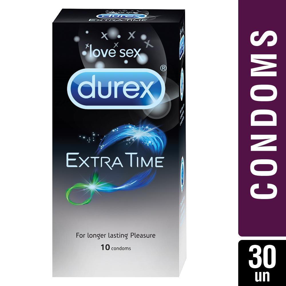 Durex Condoms, Extra Time- 10 Units (Pack of 3)