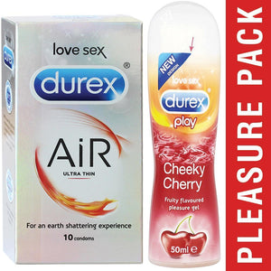 Pleasure Pack (Durex Cherry 50ml, Air 10 Units)