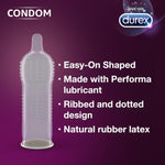 Durex Mutual Climax Condoms - 10s with Tingle Lubricant Gel - 50ml