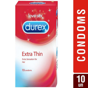 Durex Condoms, Extra Thin- 10 Units