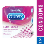 Durex Condoms, Extra Ribbed- 3 Units