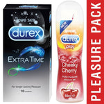 Pleasure Pack (Durex Cherry 50ml, Extra Time 10 Units)