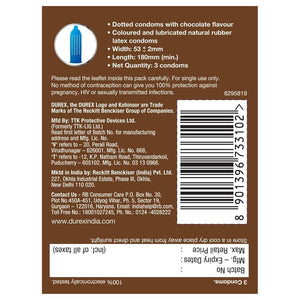 Kohinoor Condoms, Silky Chocolate- 3 Units