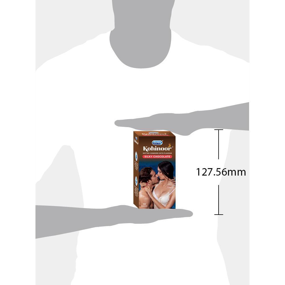Kohinoor Condoms, Silky Chocolate- 10 Units