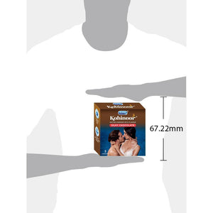 Kohinoor Condoms, Silky Chocolate- 3 Units
