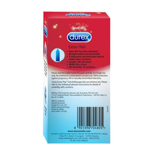 Durex Condoms, Extra Thin- 10 Units