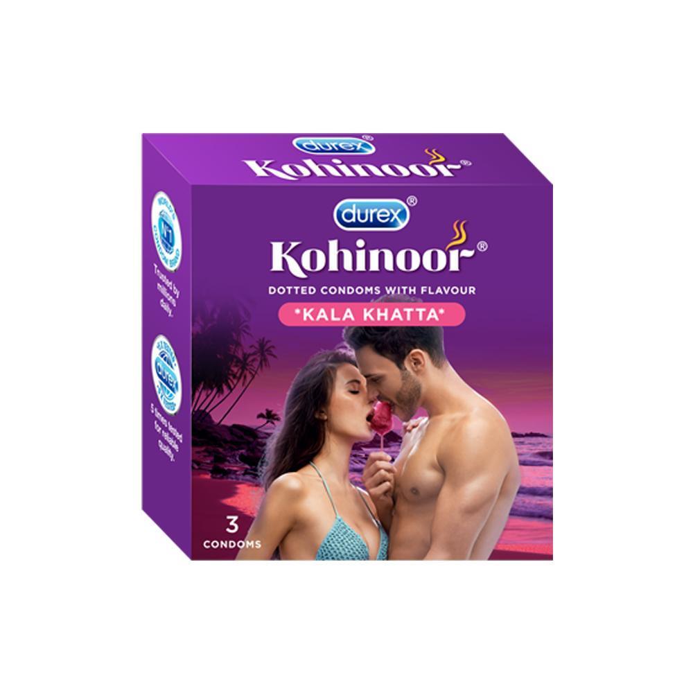 Kohinoor Condoms, Kala Khatta- 3 Units