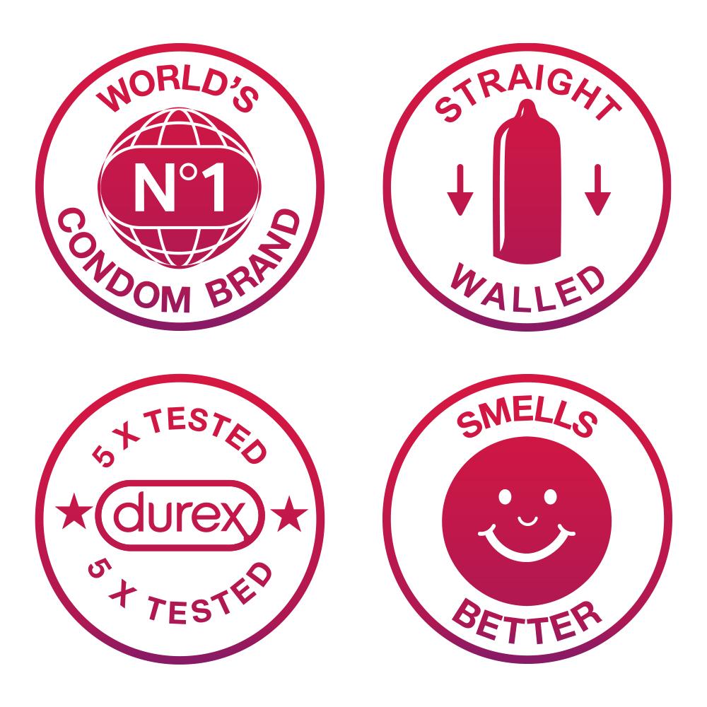 Durex Wildberry flavoured condoms 10s