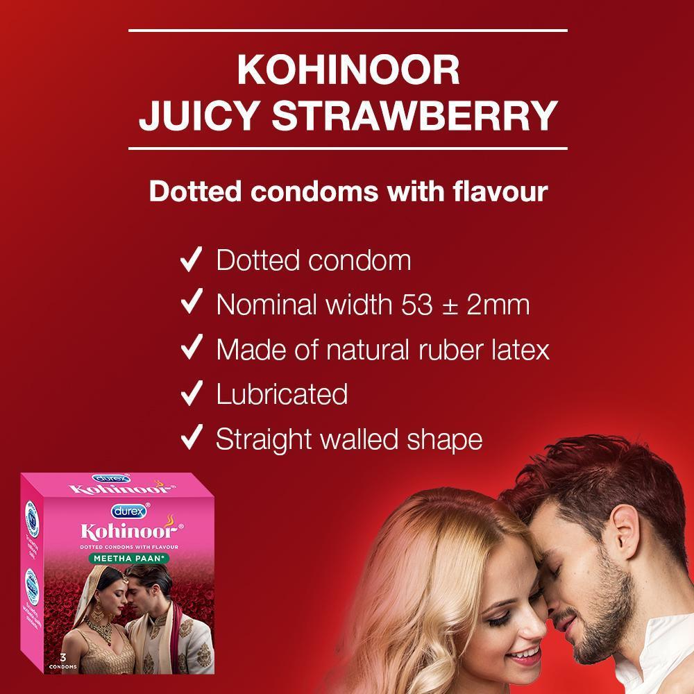 Kohinoor Condoms, Meetha Paan- 3 Units
