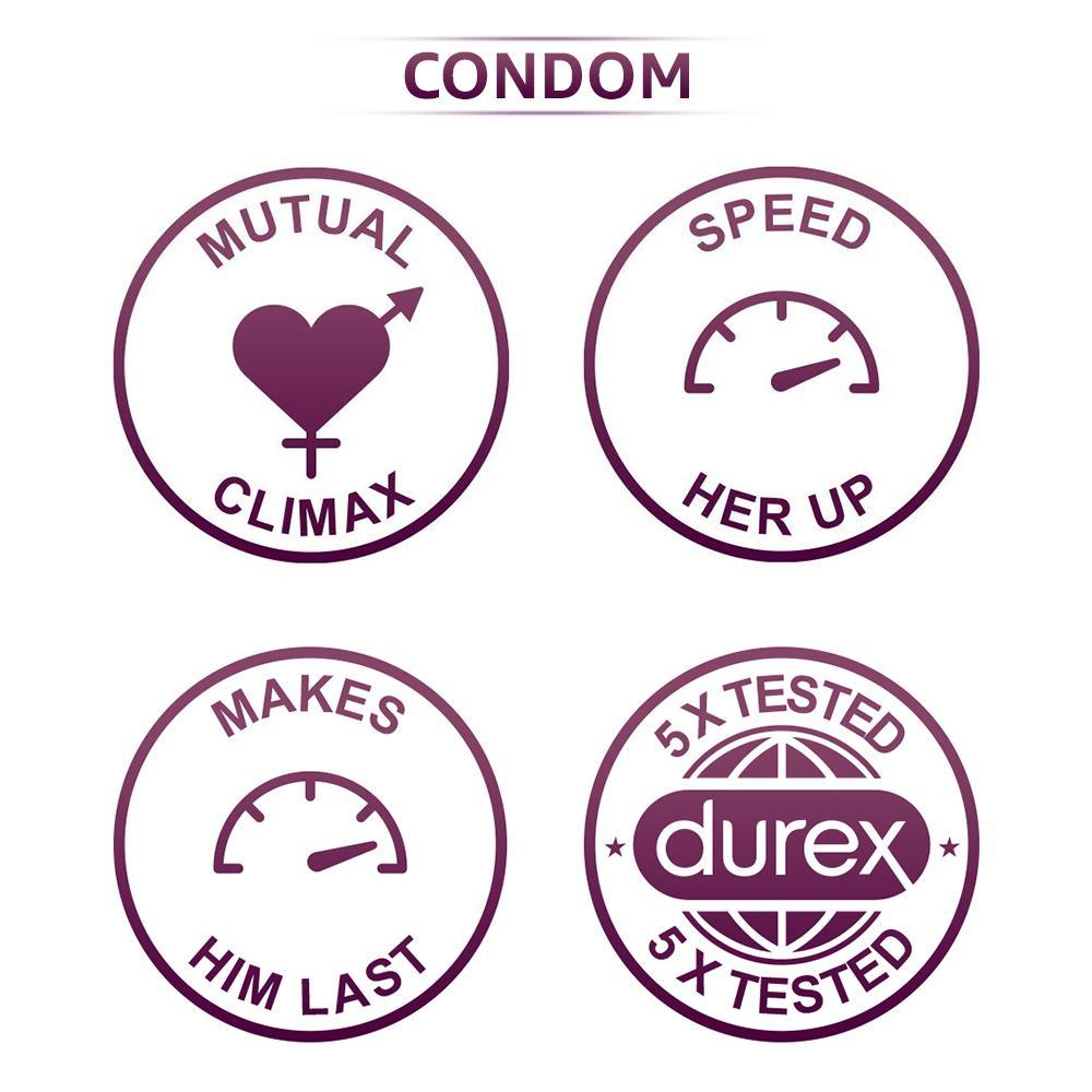 Durex Mutual Climax Condoms - 10s with Tingle Lubricant Gel - 50ml