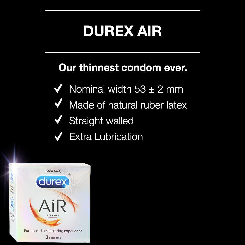 Durex Condoms, Air- 3 Units
