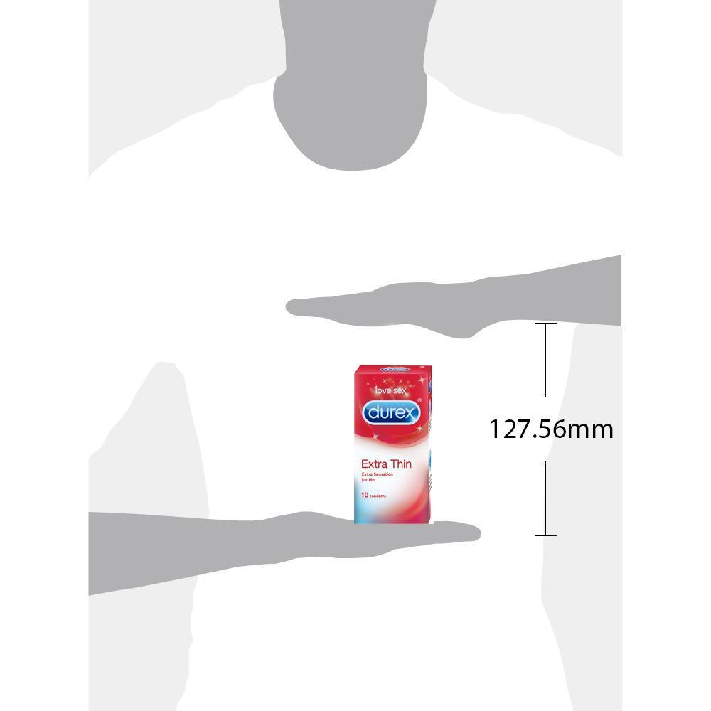 Durex Condoms, Extra Thin- 10 Units