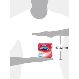 Durex Condoms, Extra Thin- 3 Units