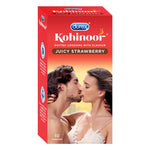 Kohinoor Condoms, Juicy Strawberry- 10 Units