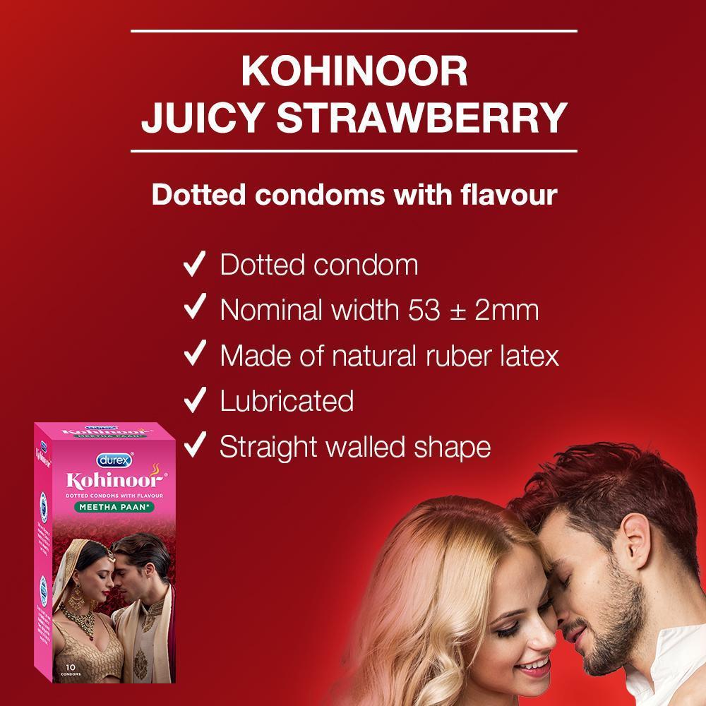 Kohinoor Condoms, Meetha Pan- 10 Units (Pack of 3)
