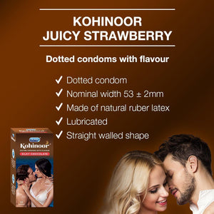 Kohinoor Condoms, Silky Chocolate - 10 Units (Pack of 3)