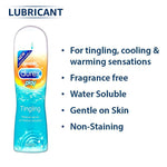 Durex Mutual Climax Condoms - 10s with Tingle Lubricant Gel - 50ml