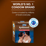 Kohinoor Condoms, Silky Chocolate- 3 Units