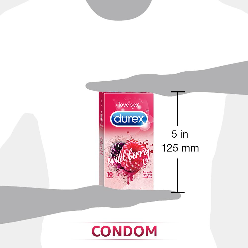 Durex Wildberry flavoured condoms 10s
