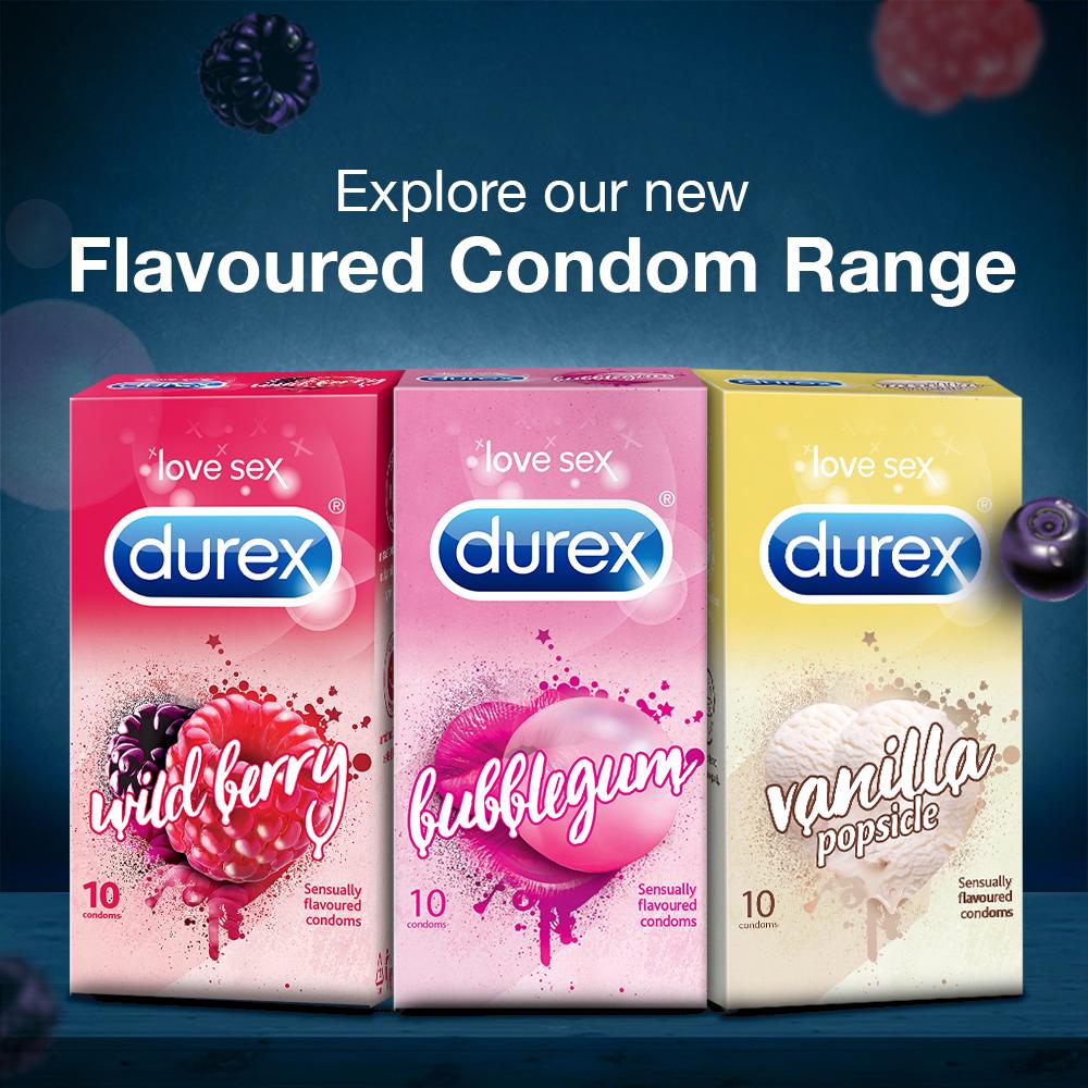 Durex Vanilla Popsicle  flavoured condoms 10s