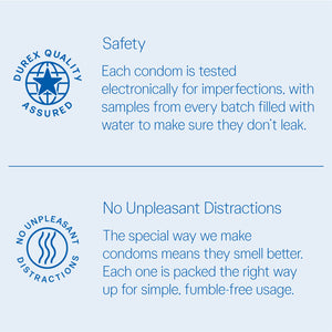 Durex Combo (Invisible Condom - 10 units with Mutual Climax - 10 units)