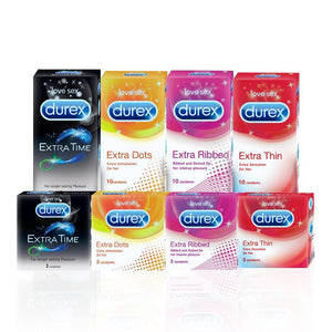 Durex Condoms, Extra Dots- 10 Units