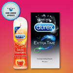Pleasure Packs (Durex Strawberry 50ml, Extra Time 10 Units)
