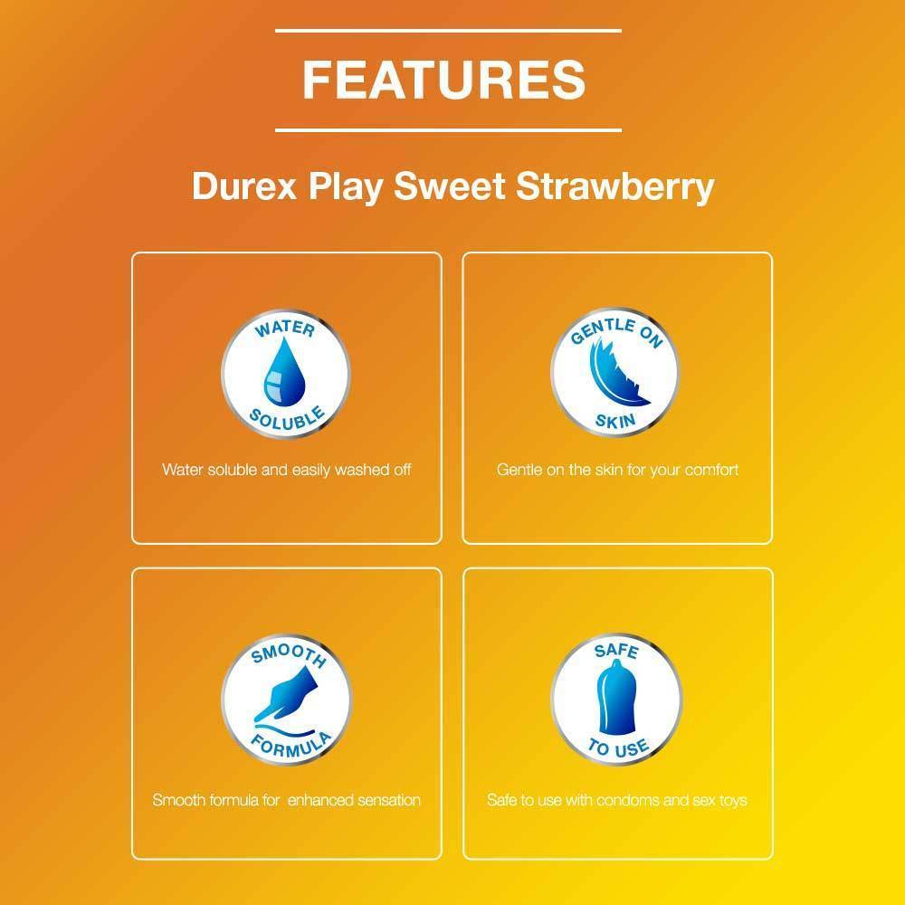 Durex Play Lubricant Gel, Saucy Strawberry- 50ml