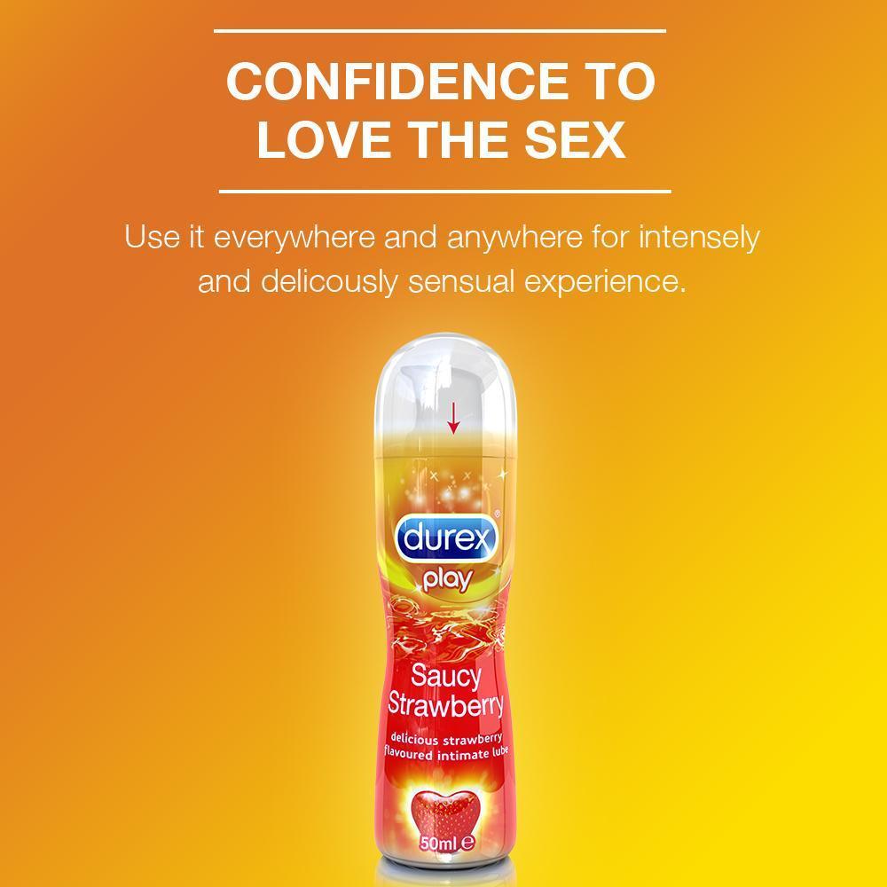Durex Play Lubricant Gel, Saucy Strawberry- 50ml