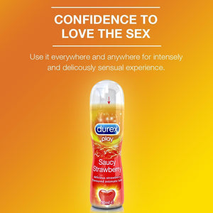 Durex Play Lubricant Gel, Saucy Strawberry- 50ml