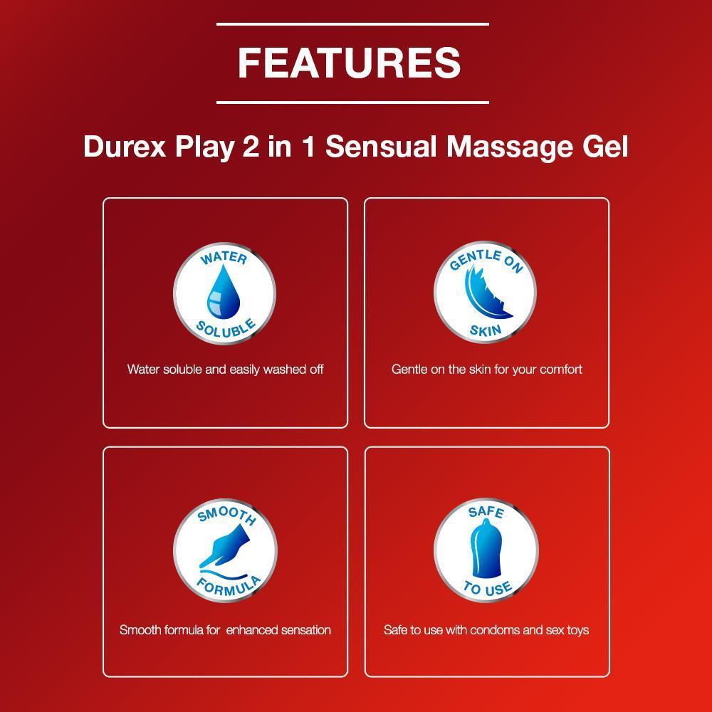 Durex Play Massage 2in1 Lubricant Gel, Sensual- 200 ml
