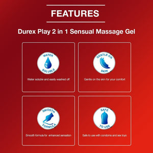 Durex Play Massage 2in1 Lubricant Gel, Sensual- 200 ml
