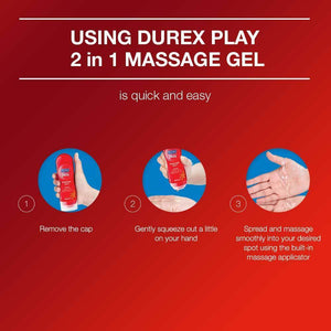 Durex Play Massage 2in1 Lubricant Gel, Sensual- 200 ml