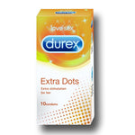 Durex Condoms, Extra Dots- 10 Units