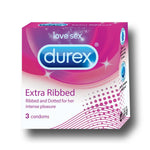 Durex Condoms, Extra Ribbed- 3 Units