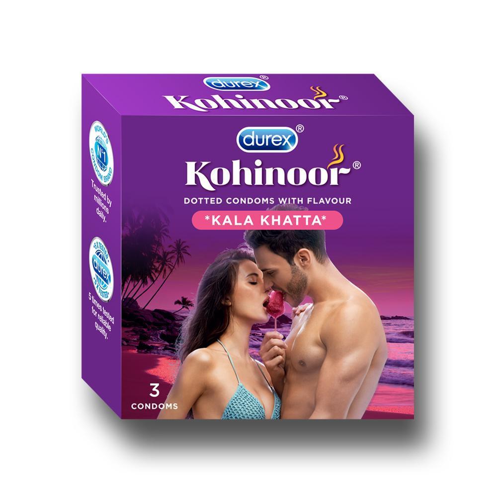 Kohinoor Condoms, Kala Khatta- 3 Units