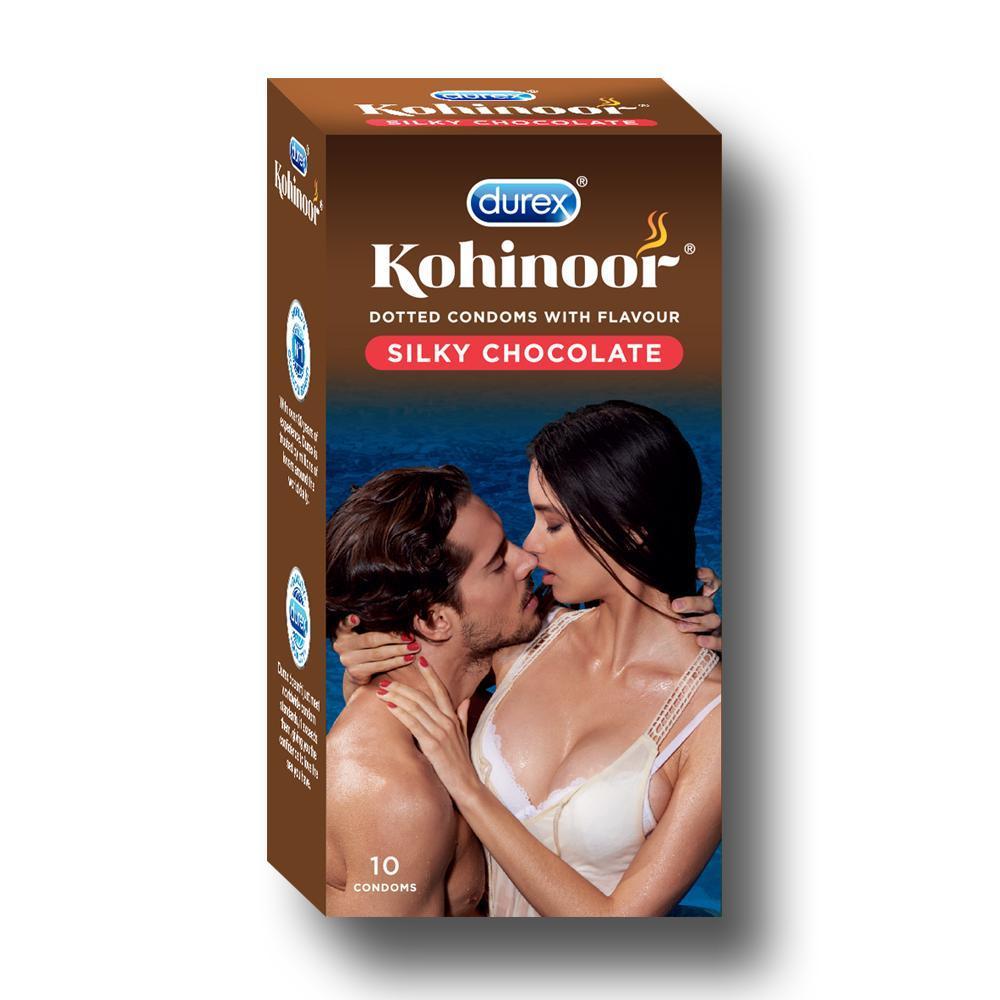 Kohinoor Condoms, Silky Chocolate- 10 Units