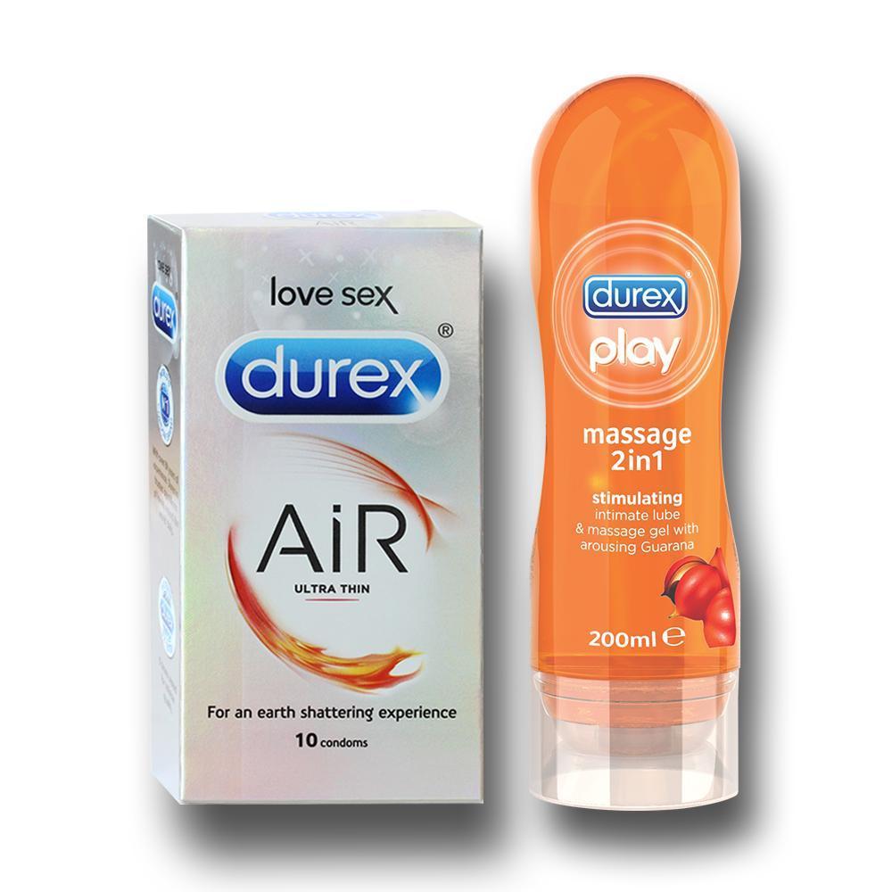 Pleasure Pack (Durex Stimulating 200ml, Air 10 Units)