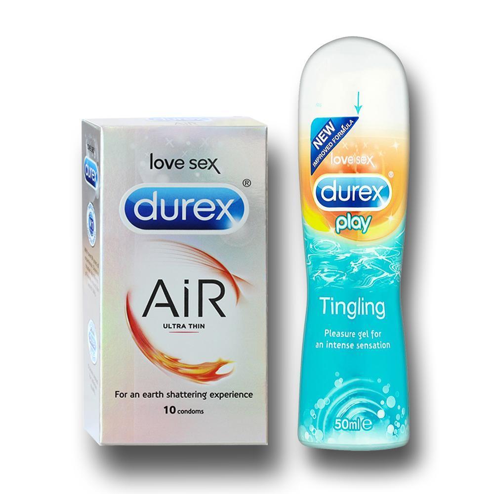 Pleasure Packs (Durex Tingling 50ml, Air 10 Units)