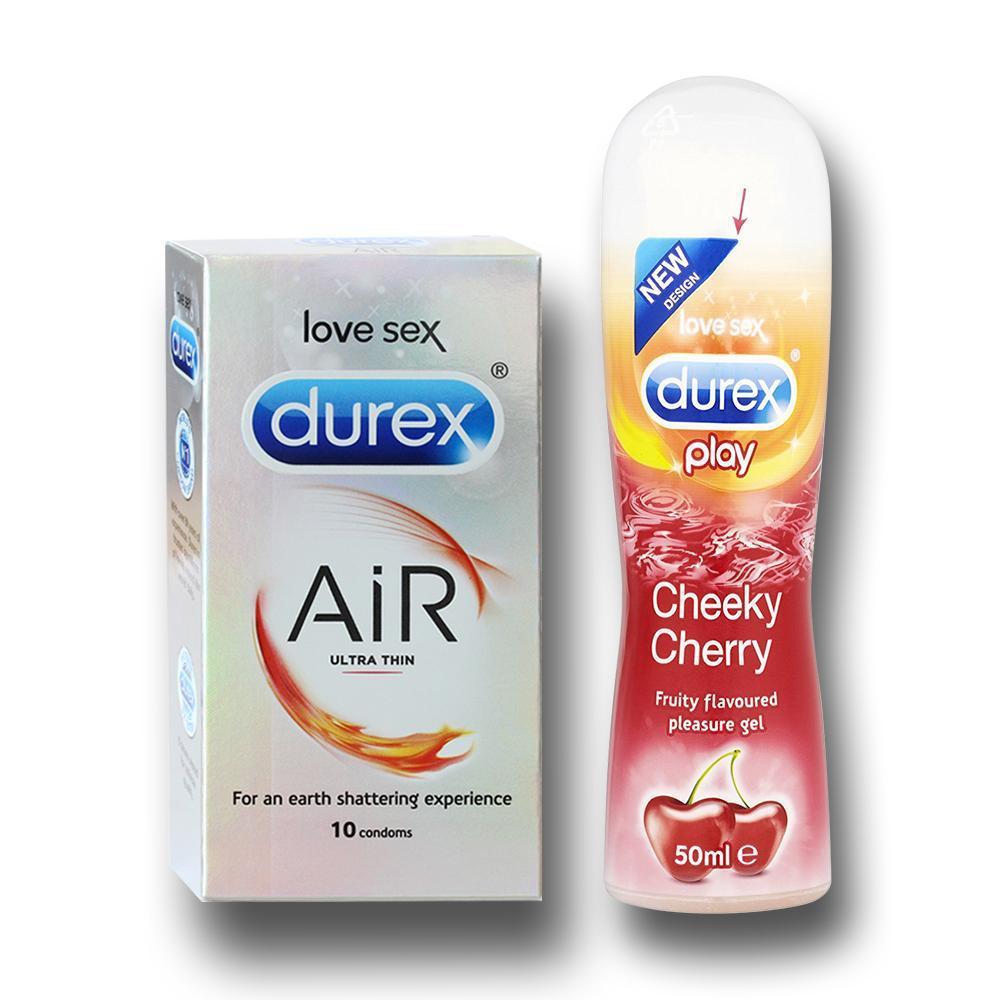 Pleasure Pack (Durex Cherry 50ml, Air 10 Units)