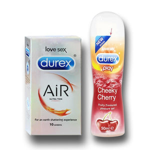 Pleasure Pack (Durex Cherry 50ml, Air 10 Units)