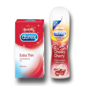 Pleasure Pack (Durex Cherry 50ml, Extra Thin 10 Units)