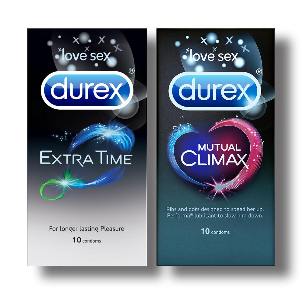 Durex Condoms, Extra Time- 10 Units with Mutual Climax 10s