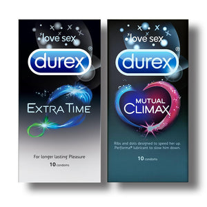 Durex Condoms, Extra Time- 10 Units with Mutual Climax 10s