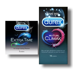 Durex Condoms, Extra Time- 3 Units with Mutual Climax 10s