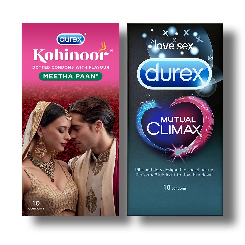 Kohinoor Condoms, Meetha Paan- 10 Units with Mutual Climax 10s