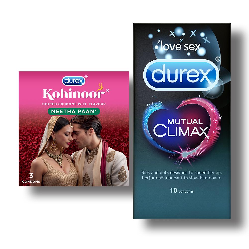 Kohinoor Condoms, Meetha Paan- 3 Units with Mutual Climax 10s